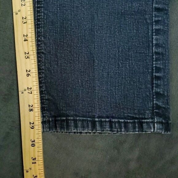 Urban Star Jeans Mens 32x30 Dark Wash Straight Leg Stretch Denim Blue Y2K Street - Picture 6 of 15